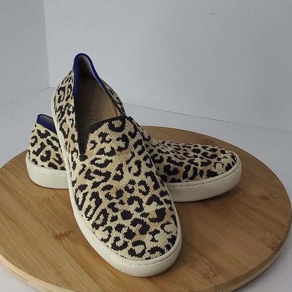 Rothy's Slip on Sneakers Animal Cheetah Print Women's Size 6 - Picture 1 of 10